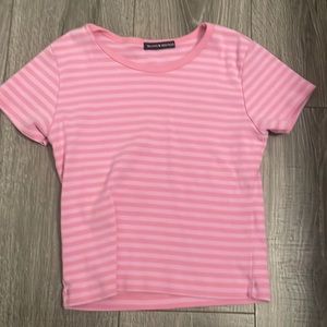 Brandy Melville striped pink shirt
